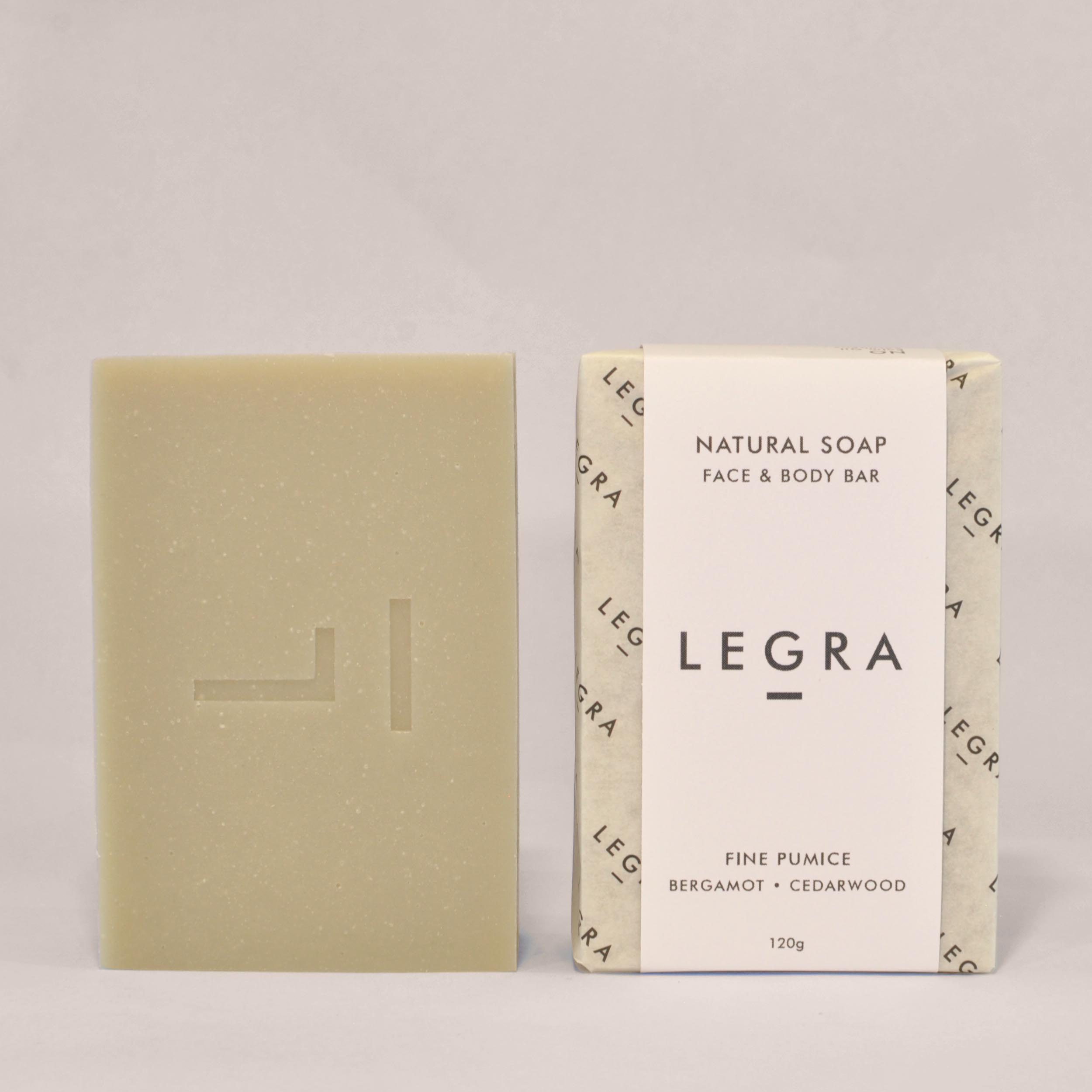 Fine Pumice Soap with Bergamot & Cedarwood